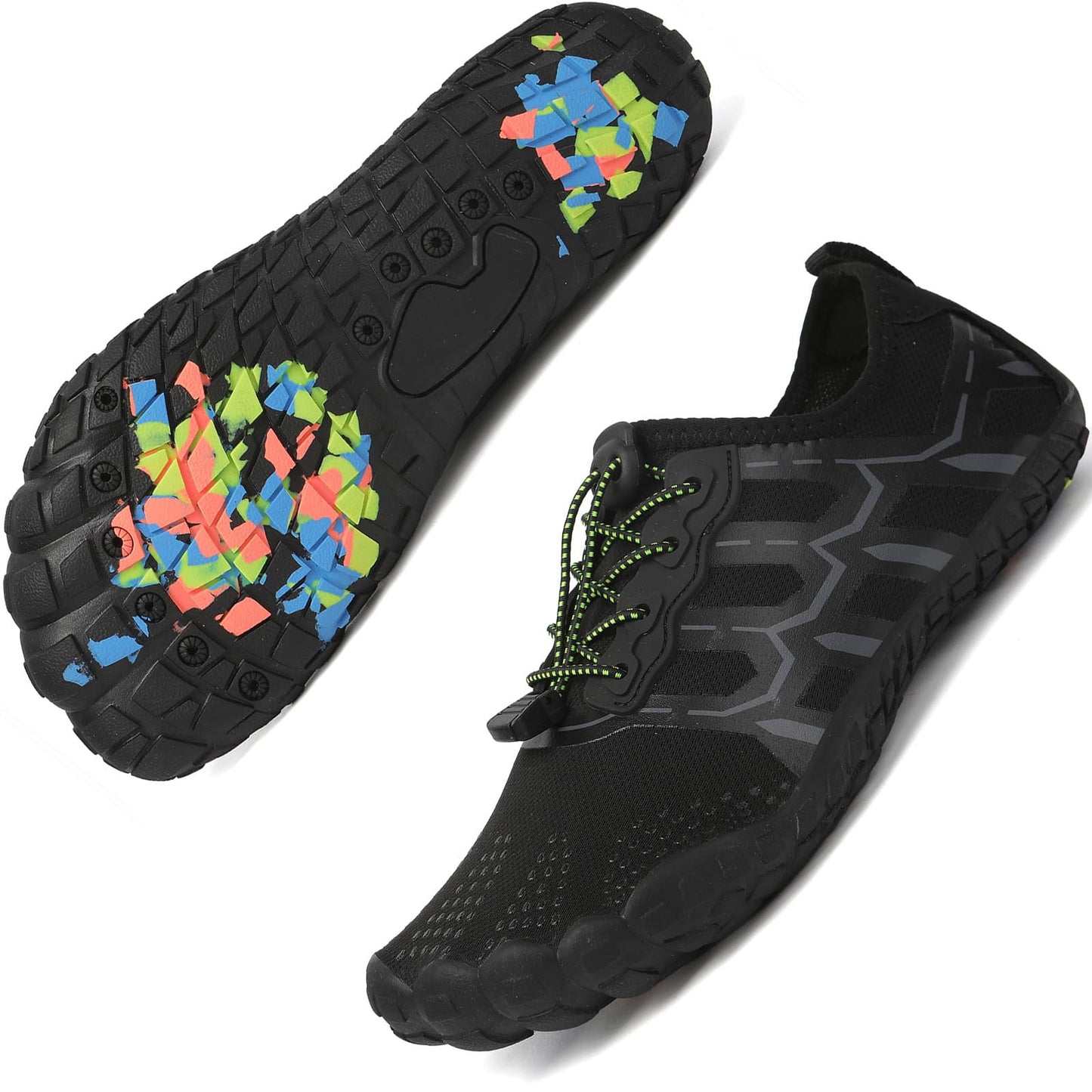 Quick Dry Barefoot Beach & Pool Shoes - Slip-on for Women & Men, Surf, Yoga & Water Sports