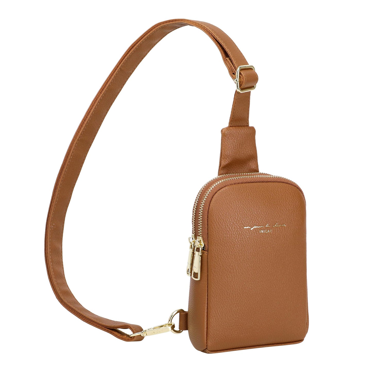INICAT Travel Small Sling Bag Leather Crossbody Bags for Women Fanny Packs Cross Body Bag for Woman Cross Body Purses
