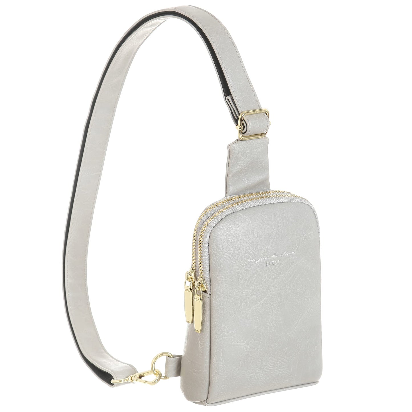 INICAT Travel Small Sling Bag Leather Crossbody Bags for Women Fanny Packs Cross Body Bag for Woman Cross Body Purses