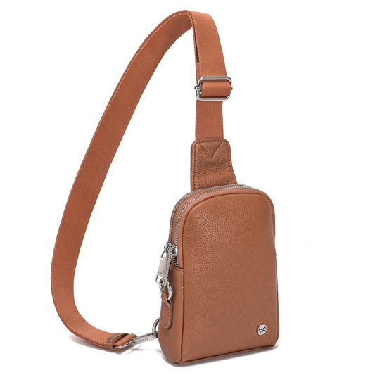 INICAT Travel Small Sling Bag Leather Crossbody Bags for Women Fanny Packs Cross Body Bag for Woman Cross Body Purses