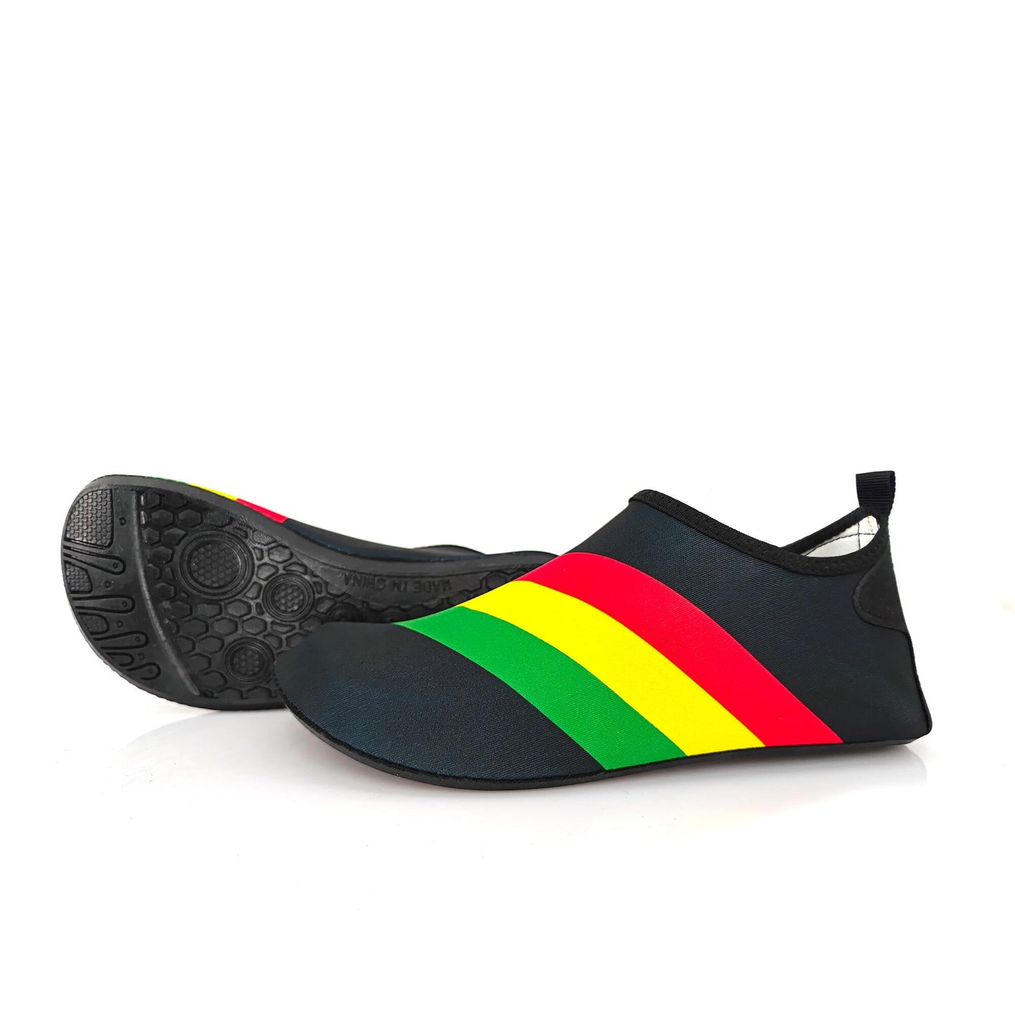 Water Shoes for Women and Men Quick-Dry Swim Beach Shoes for Outdoor Surfing Yoga Exercise Jamaica Flag Caribbean Reggae Rasta
