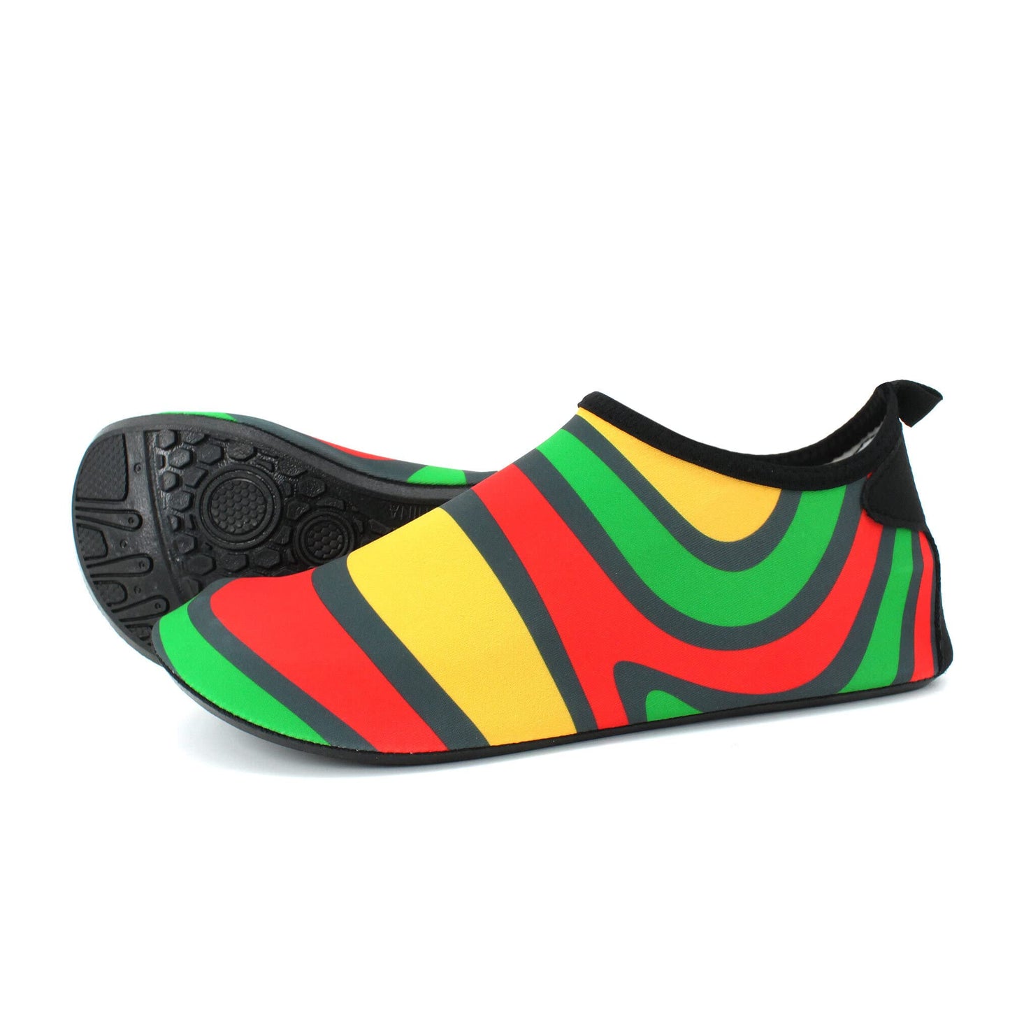 Water Shoes for Women and Men Quick-Dry Swim Beach Shoes for Outdoor Surfing Yoga Exercise Jamaica Flag Caribbean Reggae Rasta