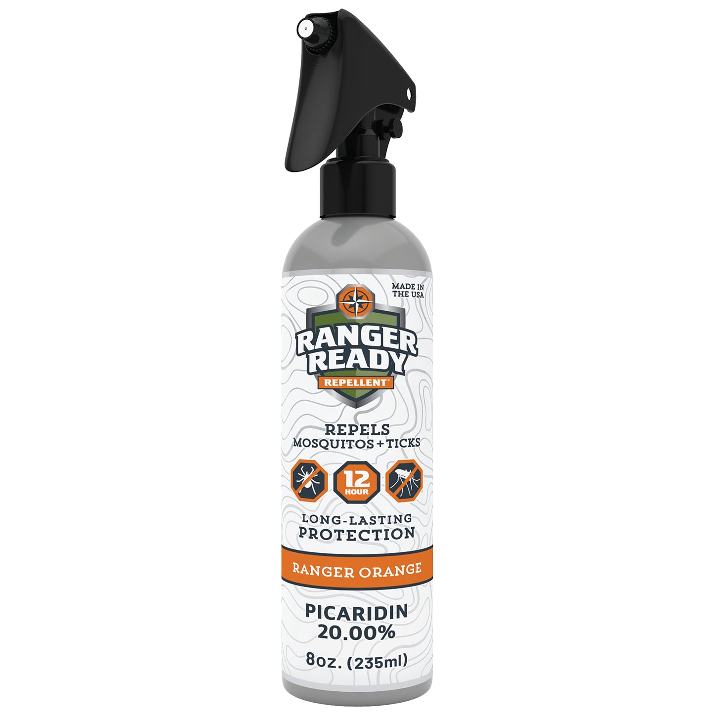Ranger Ready Repellents Picaridin Insect Repellent Spray - Mosquito Repellent and Tick Spray, Scent Zero, Travel Size Bug Spray (3.4 oz, Pack of 1)