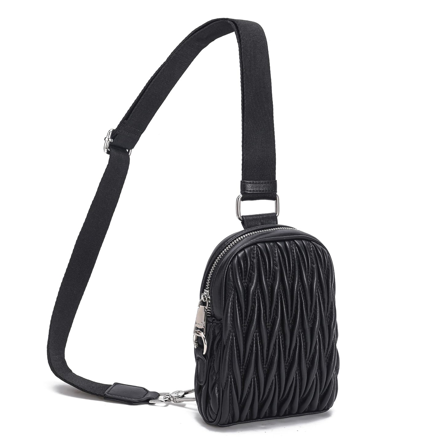INICAT Travel Small Sling Bag Leather Crossbody Bags for Women Fanny Packs Cross Body Bag for Woman Cross Body Purses
