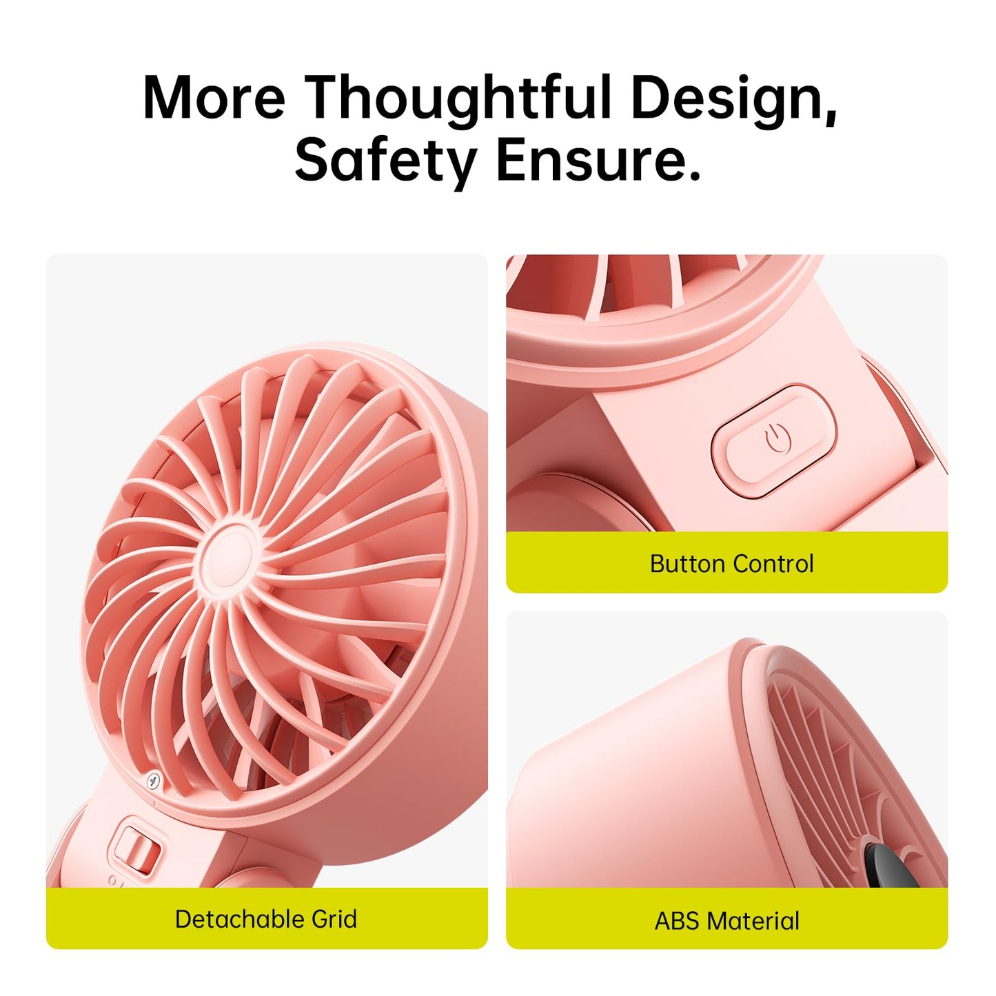 JISULIFE Handheld Fan Life7 – Ultimate Flexibility: High-Power Motor, LED Display, 19.5 Hrs Cooling, 5000mAh Rechargeable, 5-Speed, Foldable Design, 3-IN-1 Portable Fan for Travel Cruise Beach(Black)