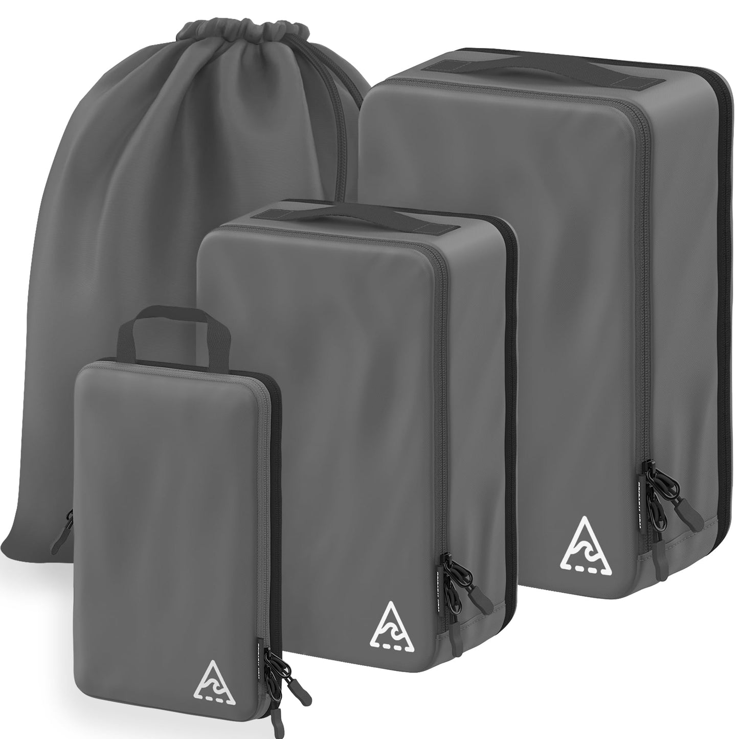 8 Set/4 Set Deluxe Compression Packing Cubes Travel - Maximize Space In Luggage With Patented HybridMax Double Capacity Design, Luxury Compressible Packing Cubes For Travel, Large, Small, & Medium