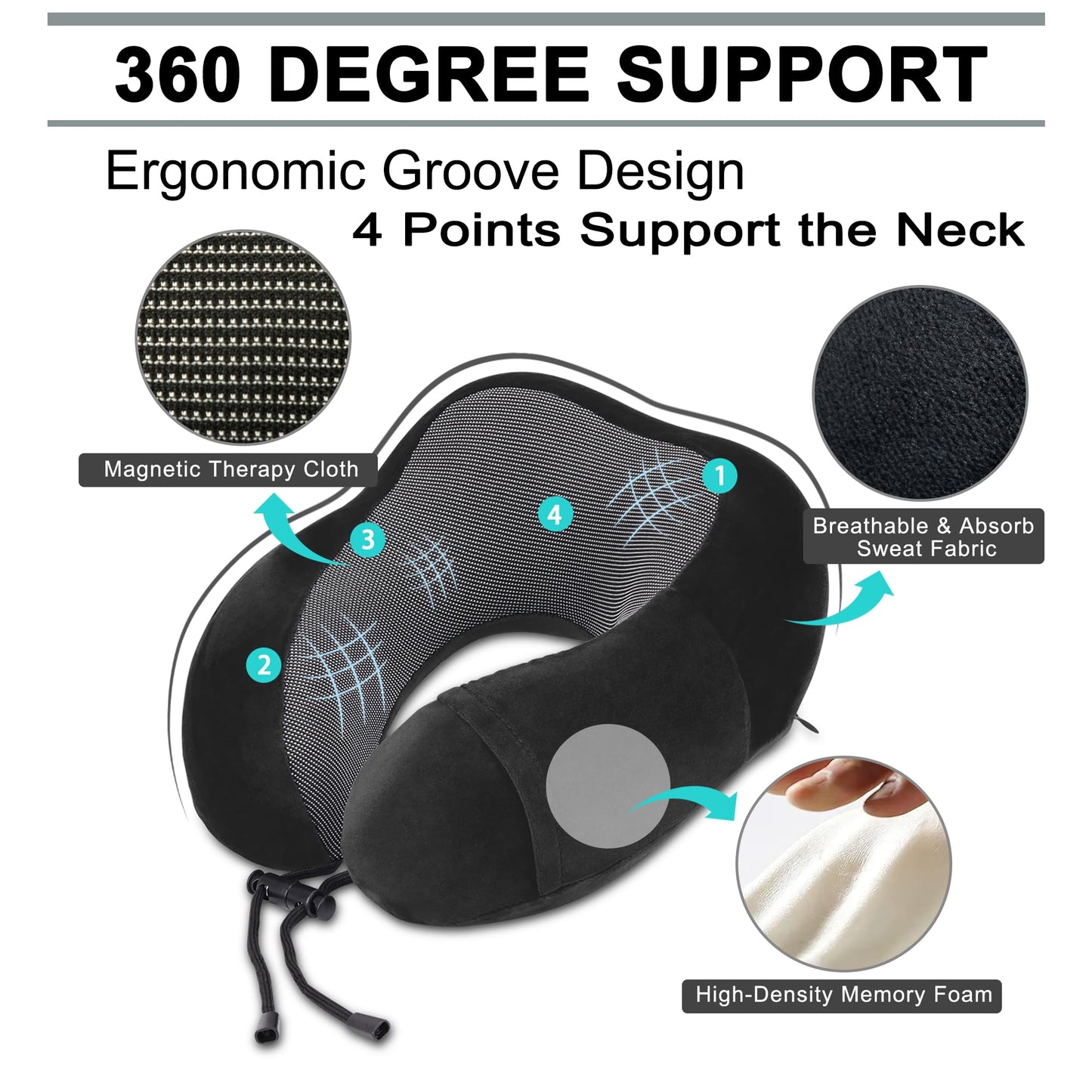 Travel Pillow and Blanket Set Neck Pillows Travel Essentials with Sleep Mask for Airplane Car Memory Foam Pink