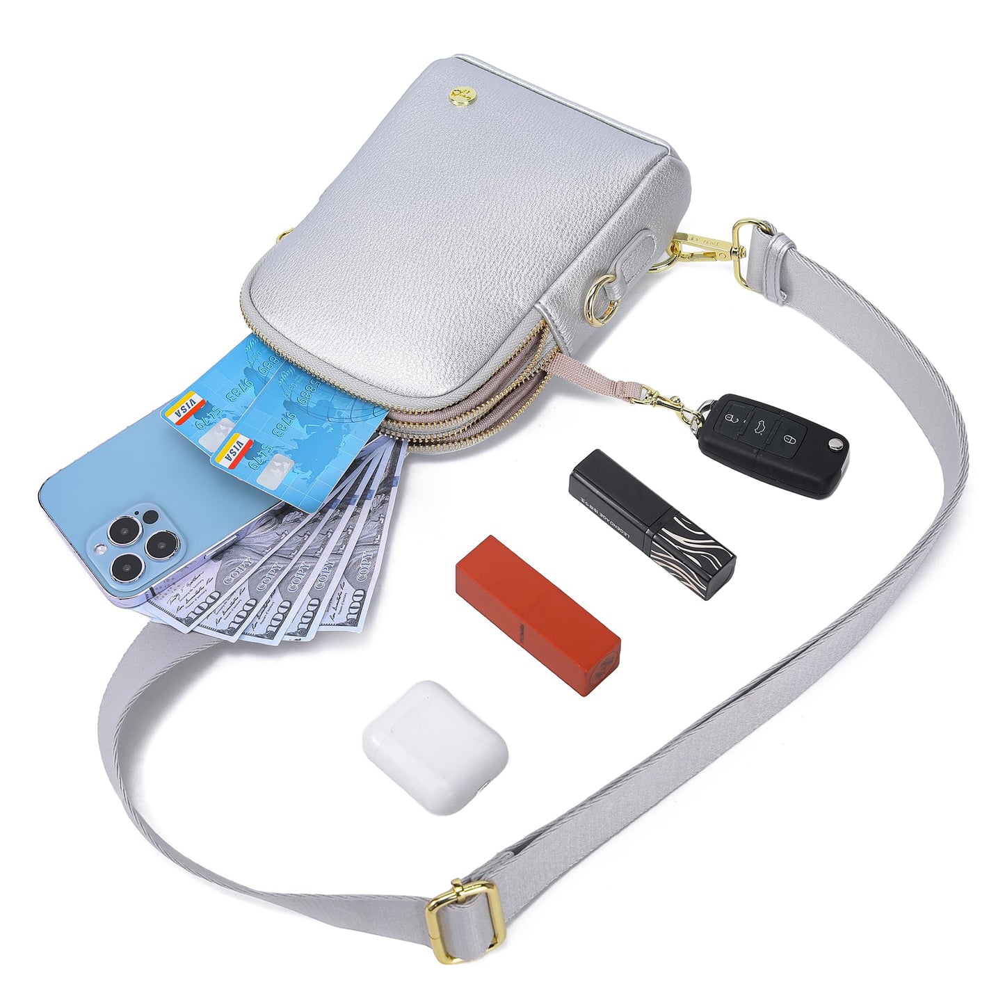 INICAT Travel Small Sling Bag Leather Crossbody Bags for Women Fanny Packs Cross Body Bag for Woman Cross Body Purses