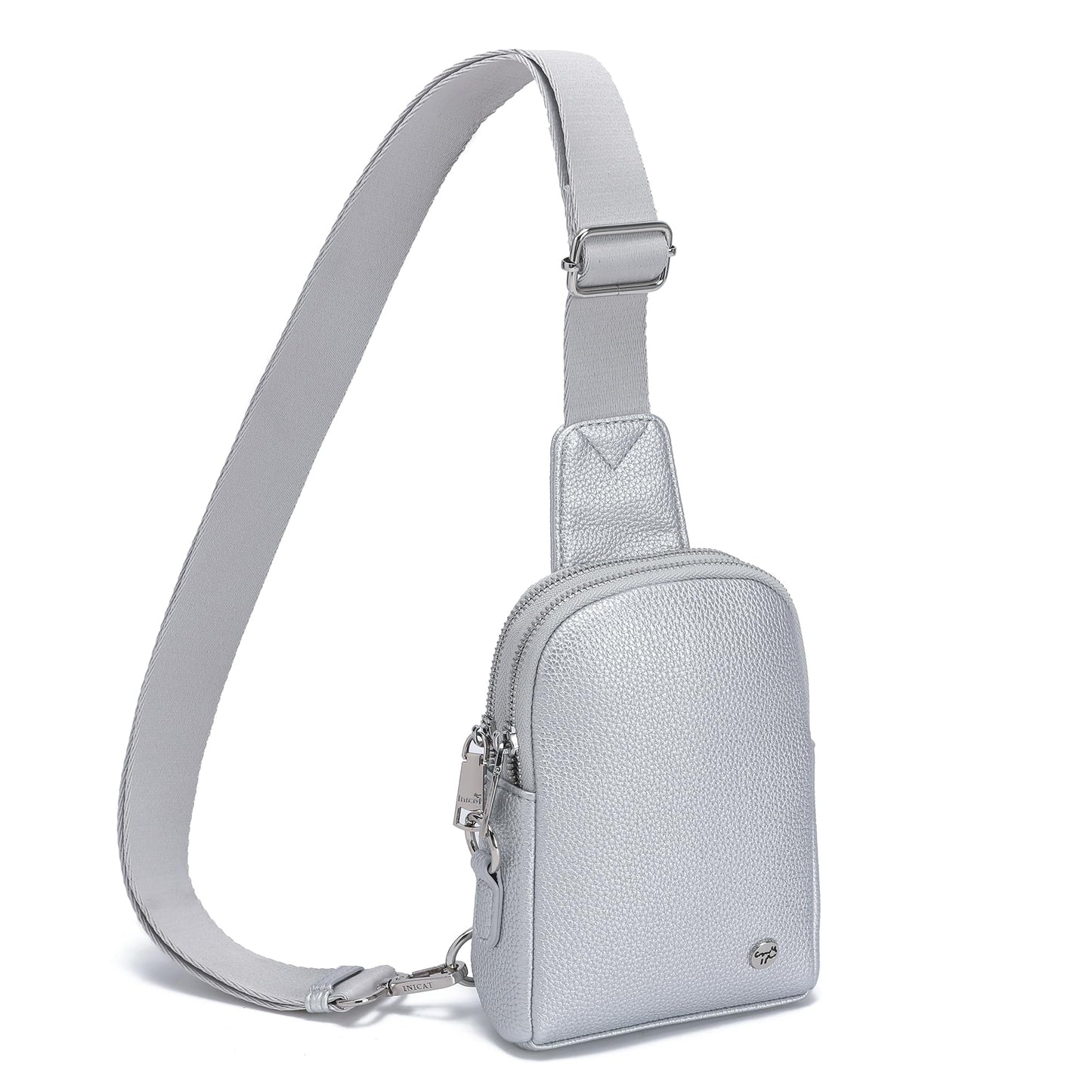 INICAT Travel Small Sling Bag Leather Crossbody Bags for Women Fanny Packs Cross Body Bag for Woman Cross Body Purses