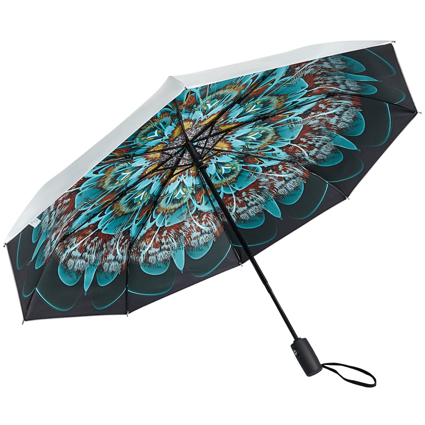 G4Free UPF 50+ UV Protection Large Travel Umbrella 42/46 Inch Auto Open Close Windproof Sun Blocking Umbrella