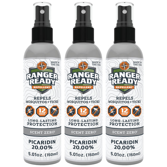 Ranger Ready Repellents Picaridin Insect Repellent Spray - Mosquito Repellent and Tick Spray, Scent Zero, Travel Size Bug Spray (3.4 oz, Pack of 1)