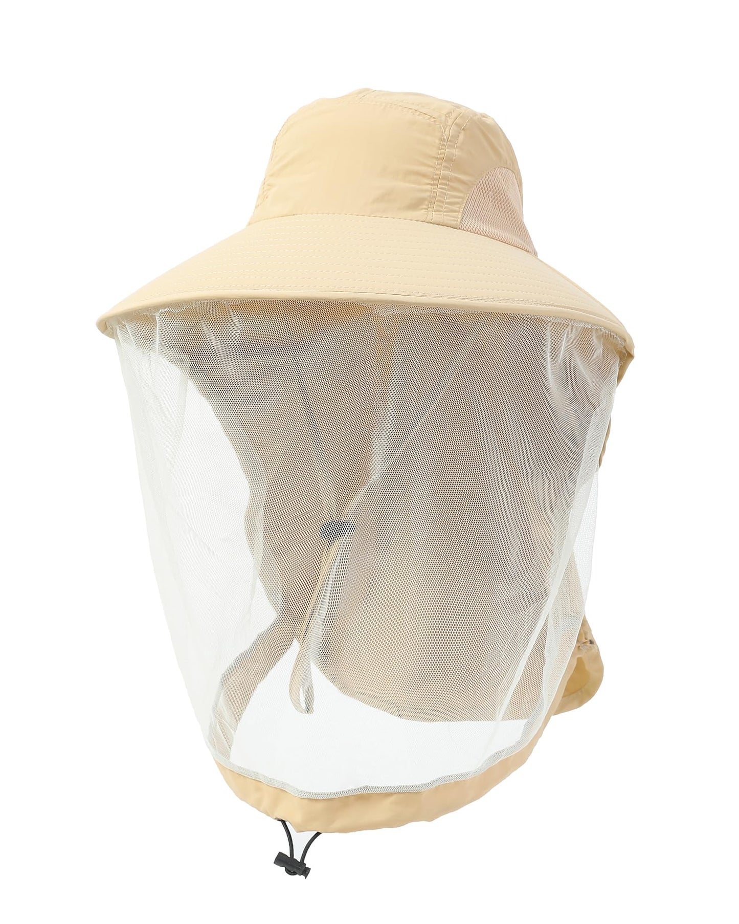 Womens Sun Hat Outdoor UV Protection Wide Brim Fishing Hat with Ponytail Hole Neck Flap for Beach Hiking Camping