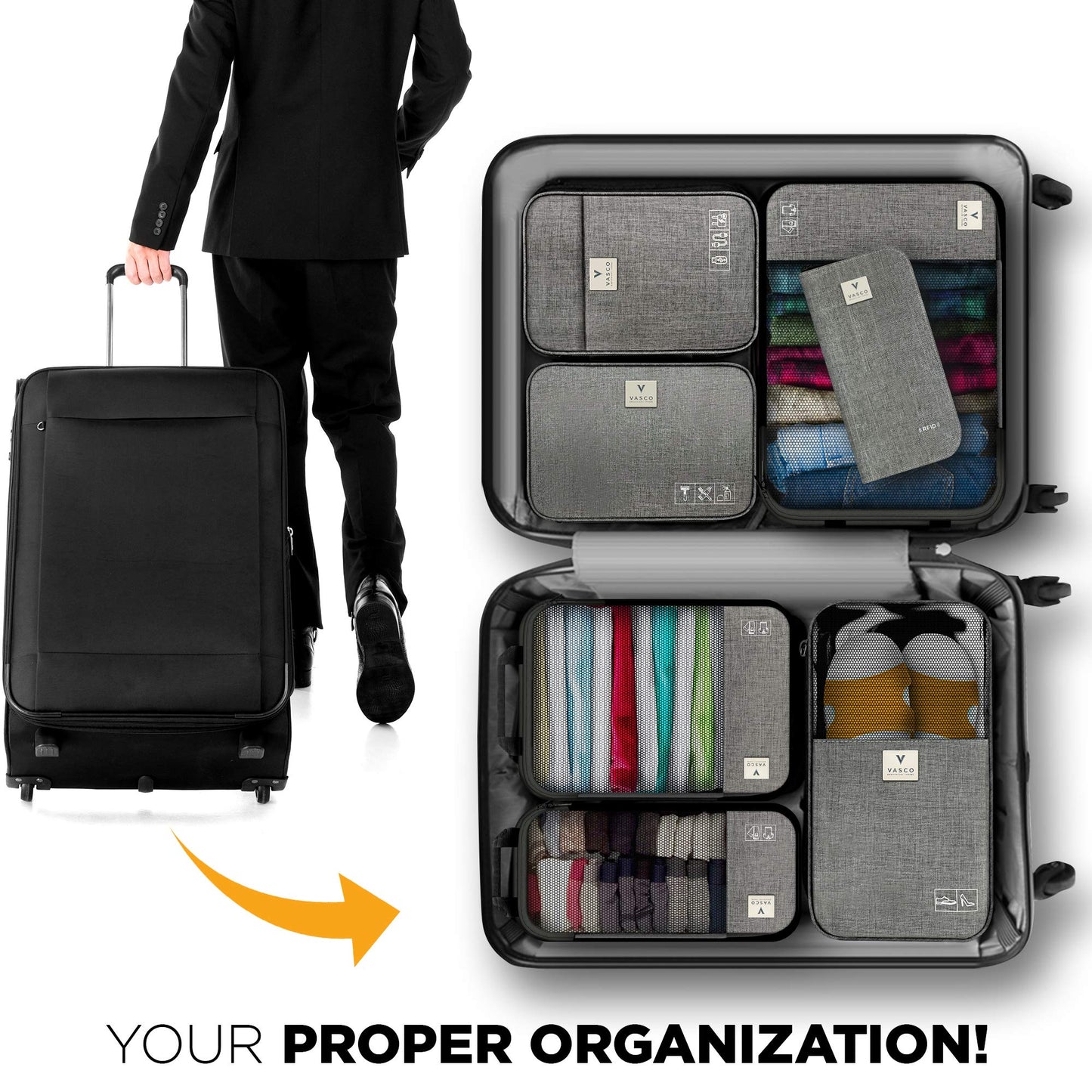 VASCO Compression Packing Cubes for Travel