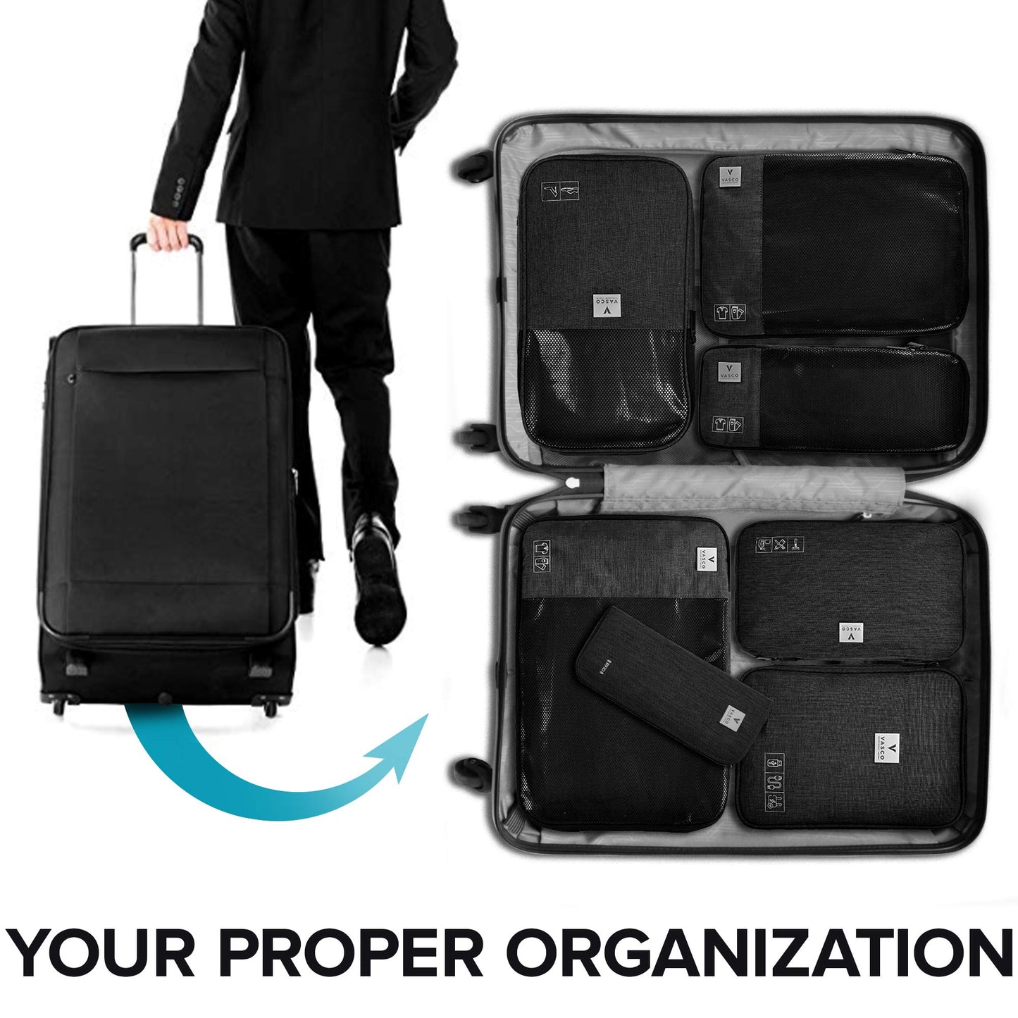 VASCO Compression Packing Cubes for Travel