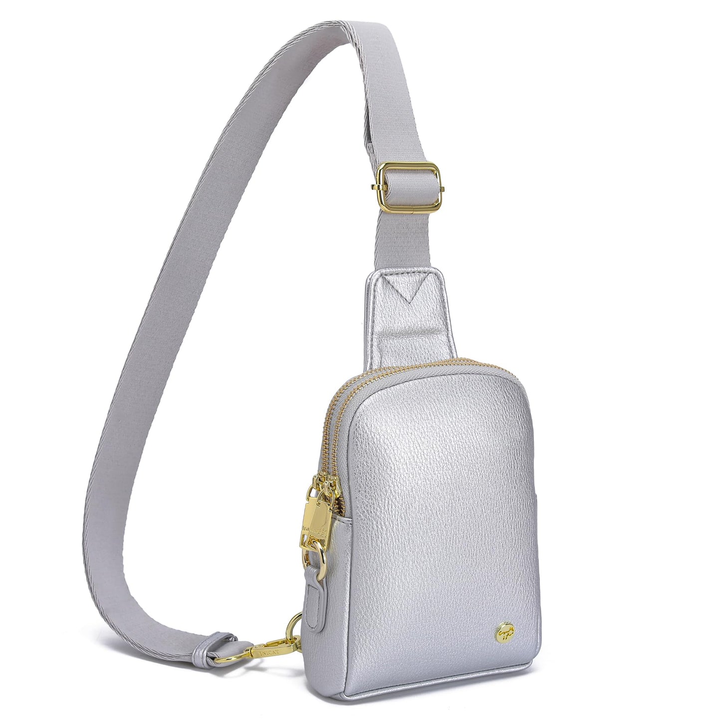INICAT Travel Small Sling Bag Leather Crossbody Bags for Women Fanny Packs Cross Body Bag for Woman Cross Body Purses